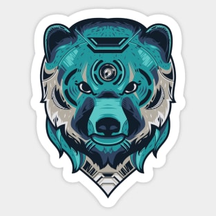 Bear Head Sticker